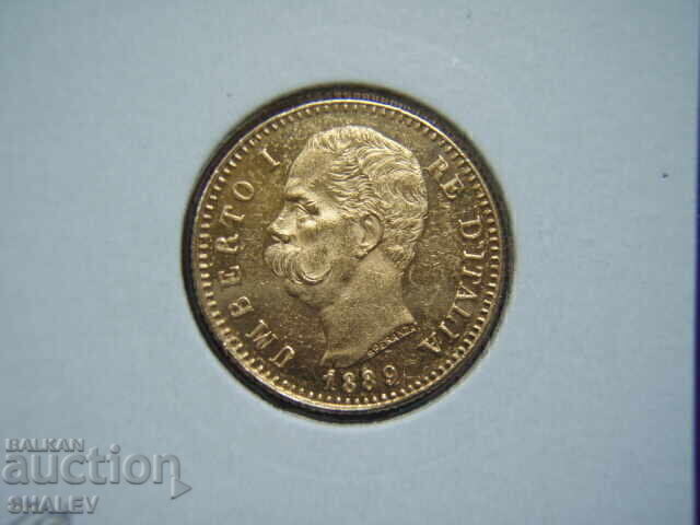 20 Λίρες 1889 Ιταλία (20 liri Italiya) - AU/Unc (zlato) - 5