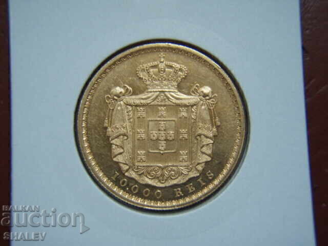 10000 Reis 1879 Πορτογαλία (Πορτογαλία) - AU/Unc (χρυσός) με τιμή 4479.89 BGN | € 2290.53 10000 Reis 1879 Πορτογαλία (Πορτογαλία) - AU/Unc (χρυσός) με τιμή 4479.89 BGN | € 2290.53
