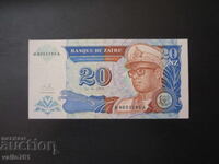 ZAIR 20 NEW ZAIRE 1993 NEW UNC