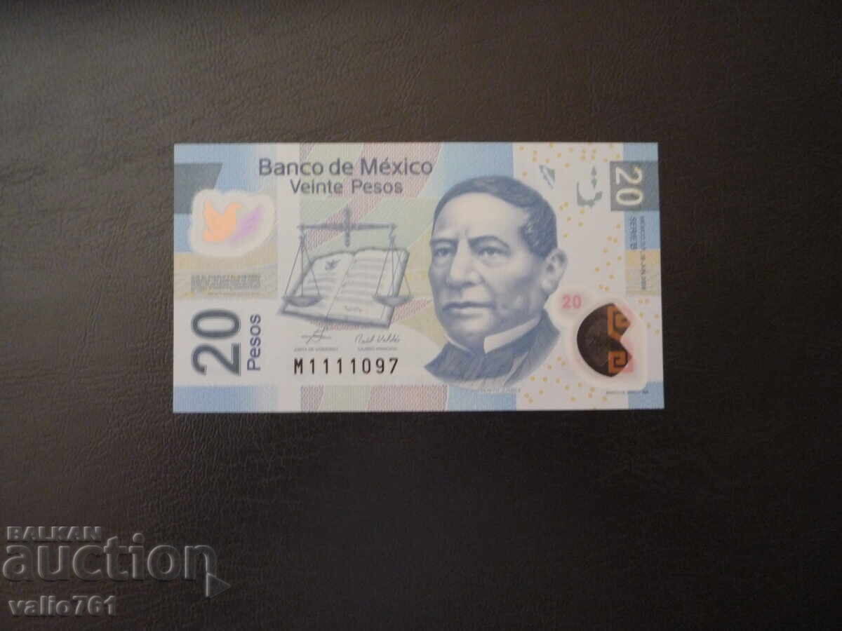 MEXICO 20 PESOS 2006 NEW UNC POLYMER MEXICO 20 PESOS 2006 NEW UNC POLYMER
