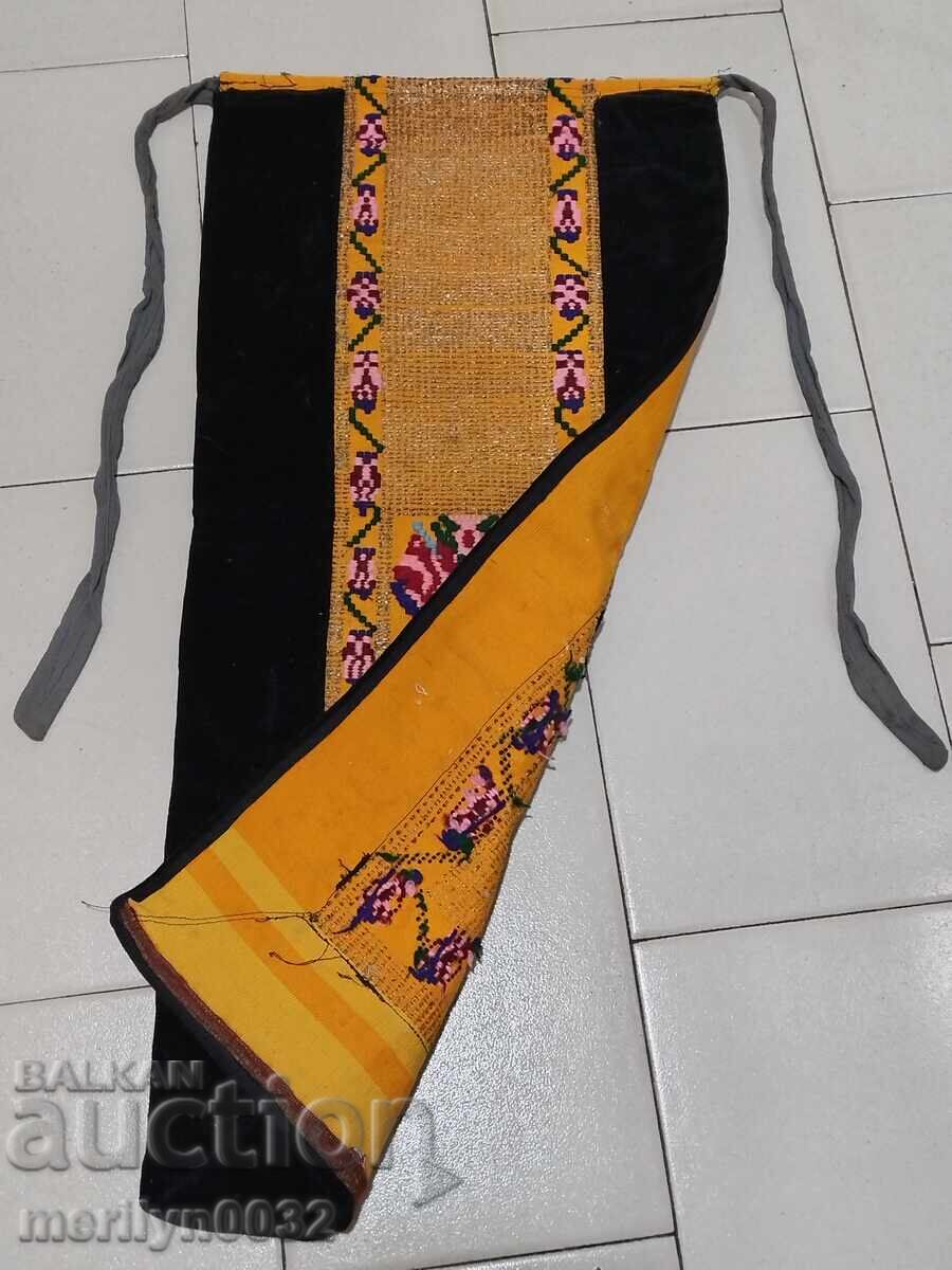 Auction Old apron tinsel embroidery, costume, cloth Auction Old apron tinsel embroidery, costume, cloth