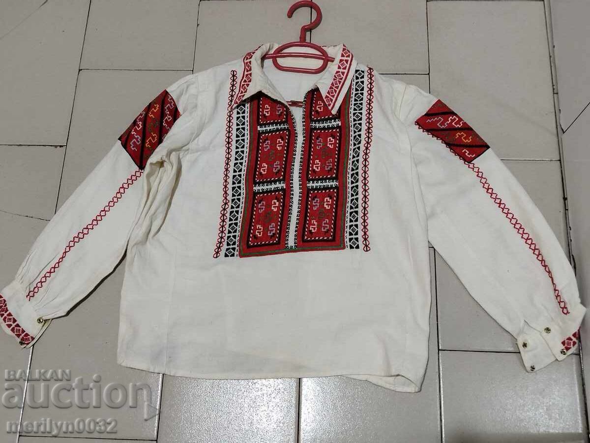 Children's shirt with Bulgarian embroidery, folk costume, embroidery with price 129.00 BGN | € 65.96 Children's shirt with Bulgarian embroidery, folk costume, embroidery with price 129.00 BGN | € 65.96
