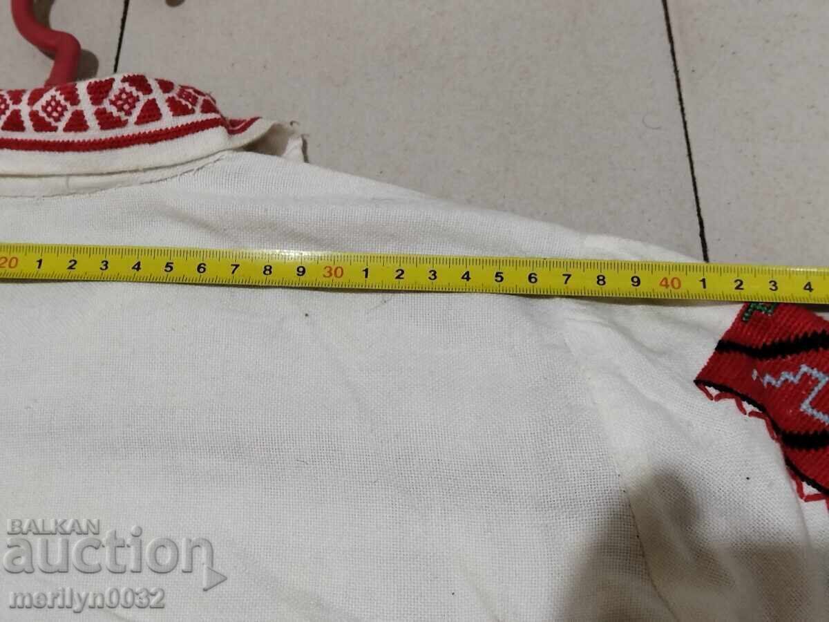 Παιδικό πουκάμισο με βουλγαρικό κέντημα, λαϊκή φορεσιά, κέντημα - 6