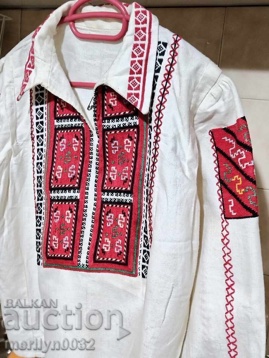 Cămașă pentru copii cu broderie bulgărească, costum popular, broderie - 7