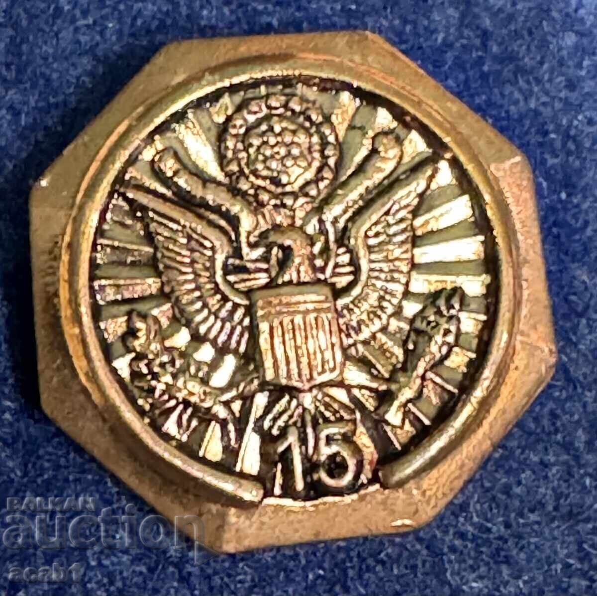 USA/United States Retro Military Badge with Eagle for 15 Years of Service USA/United States Retro Military Badge with Eagle for 15 Years of Service