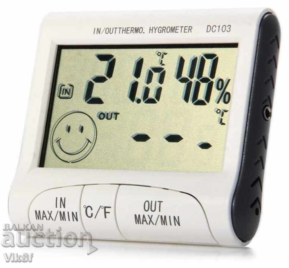 Thermometer + hygrometer - outdoor and indoor temperature dc 103 Thermometer + hygrometer - outdoor and indoor temperature dc 103