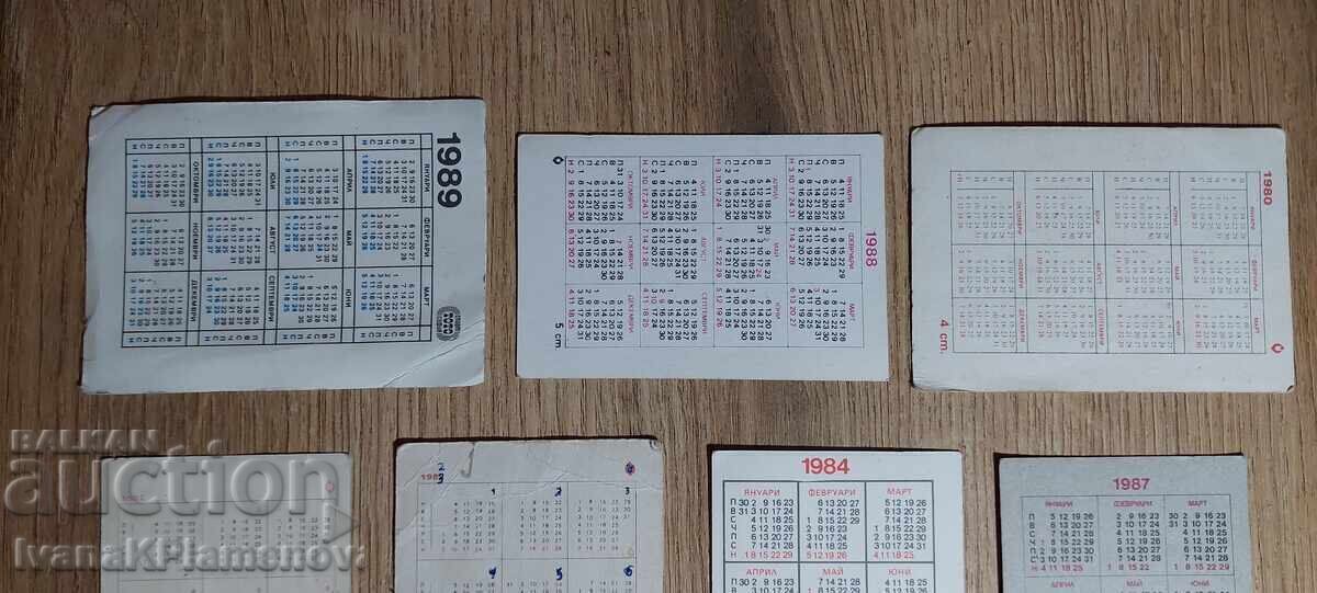 Calendars for collectors 7 pieces - 6 Calendars for collectors 7 pieces - 6