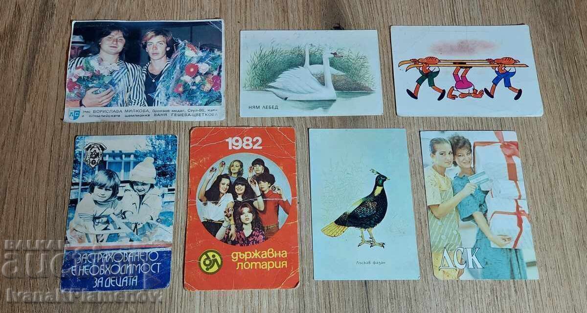 Calendars for collectors 7 pieces Calendars for collectors 7 pieces