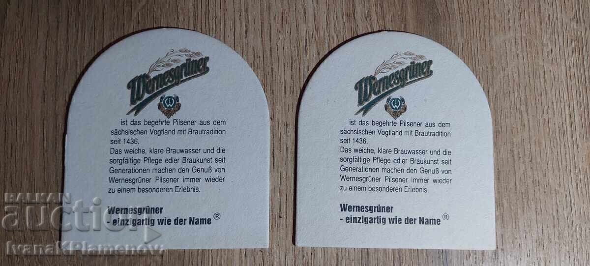 Delivery of Collector's coasters, two pieces