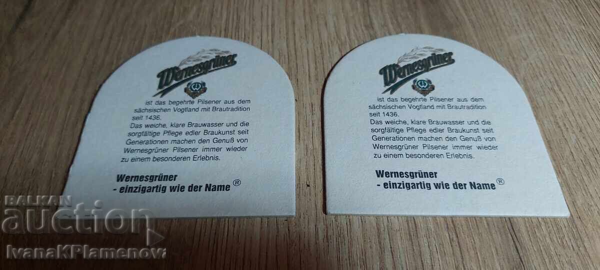 Collector's coasters, two pieces - 5 Collector's coasters, two pieces - 5