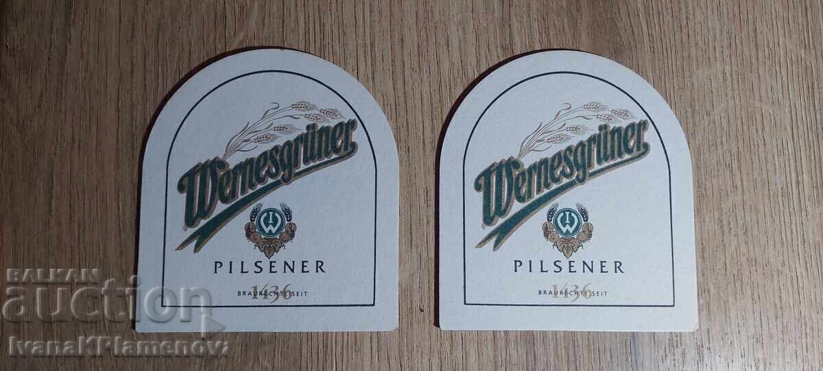 Collector's coasters, two pieces