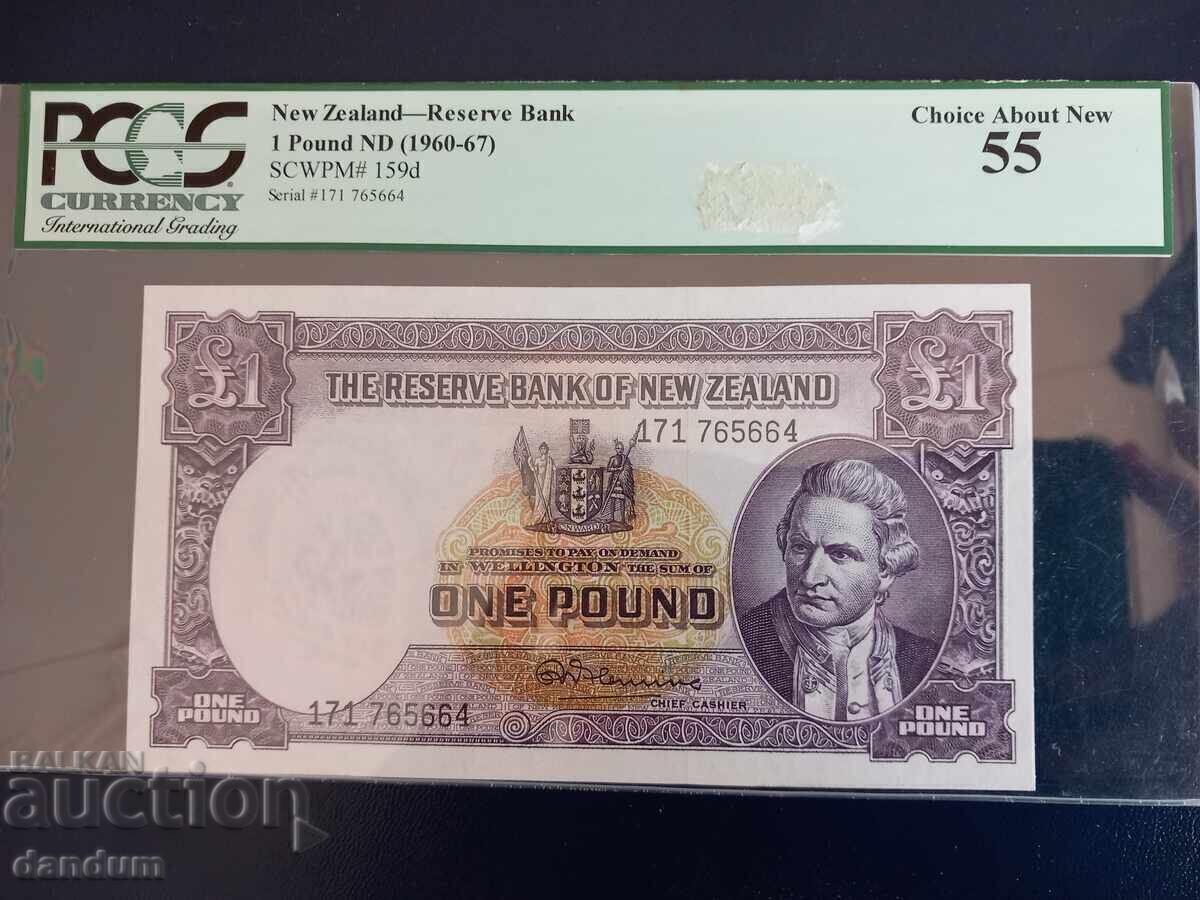 1 pound New Zealand 1960 PCGS 55 1 pound New Zealand 1960 PCGS 55
