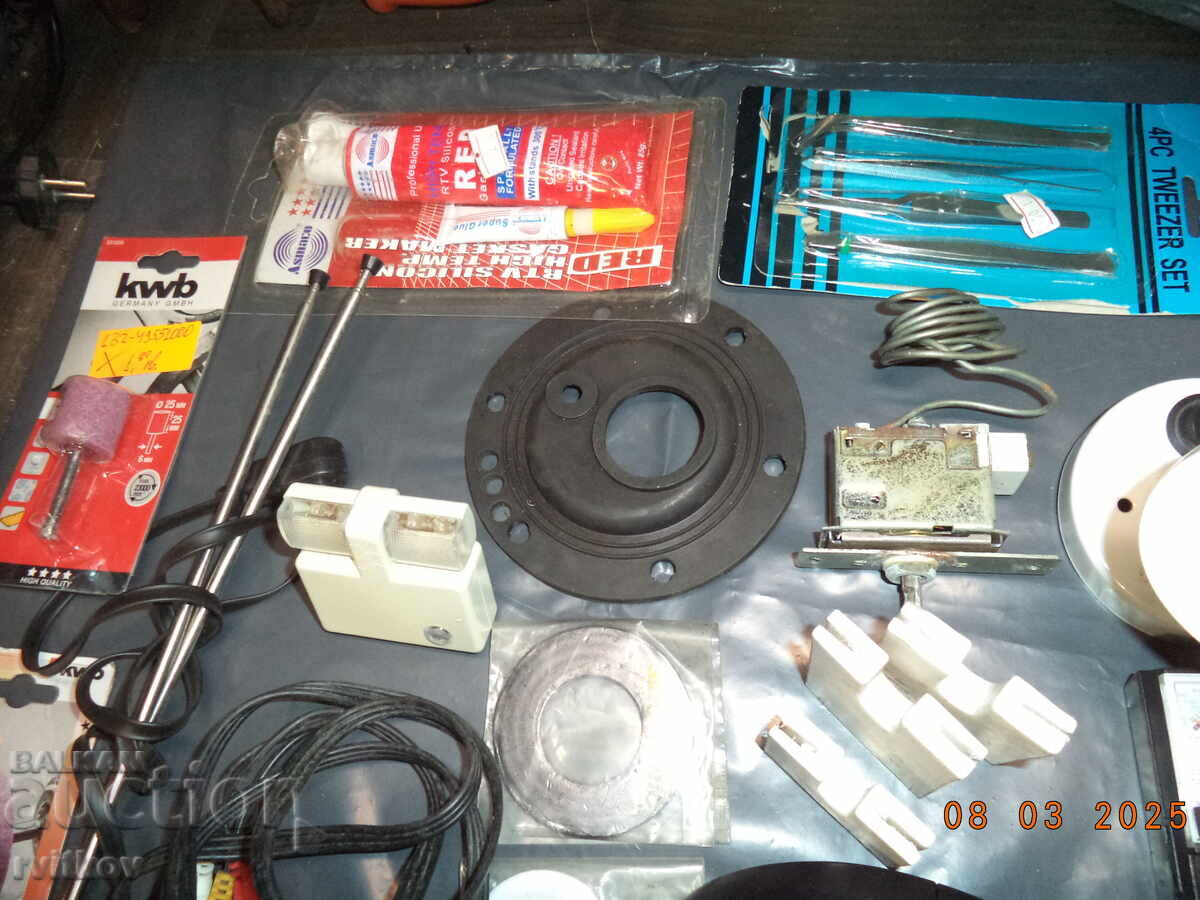 Auction Lot of tools and technical parts Auction Lot of tools and technical parts