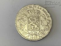 Belgium 5 francs 1869 - Silver 0.900