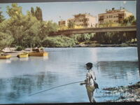 YAMBOL - Tundzha River with the new bridge, Old postcard