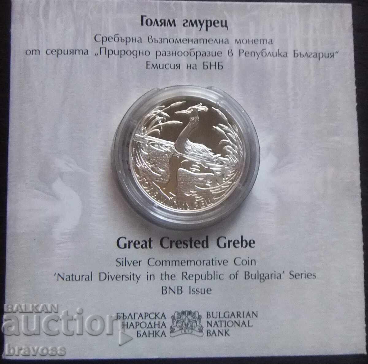 Bulgaria - BGN 10, 2022 - Big grebe
