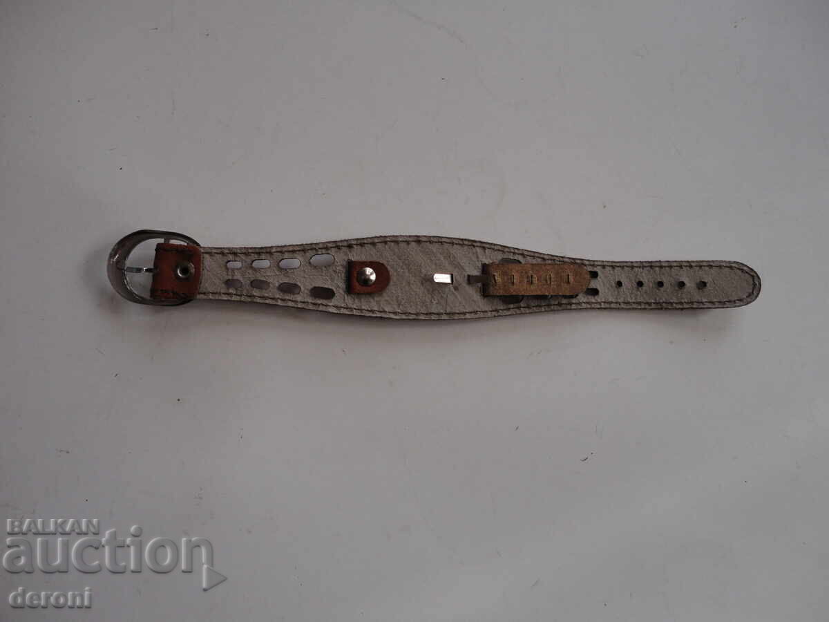 Delivery of Openwork leather chain watch strap 26