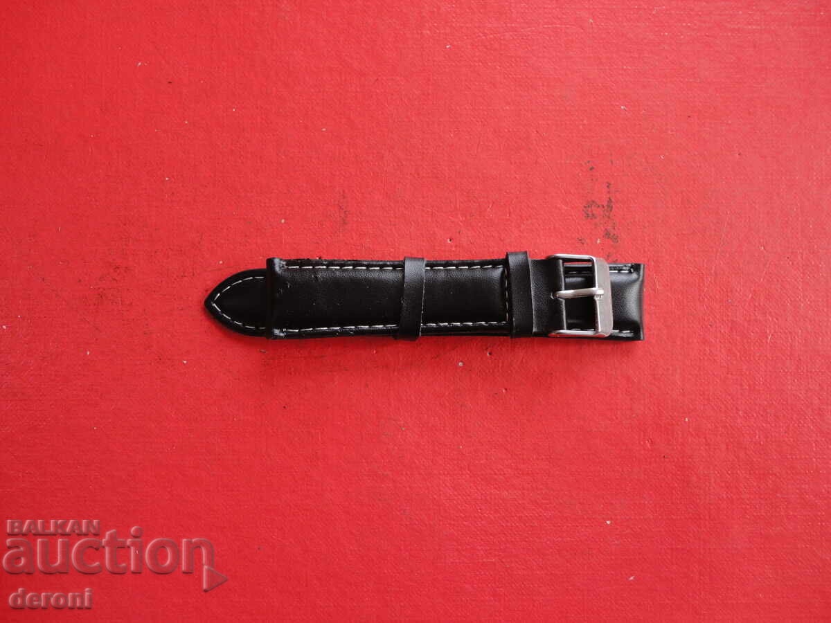 Leather chain watch strap 27 - 6 Leather chain watch strap 27 - 6
