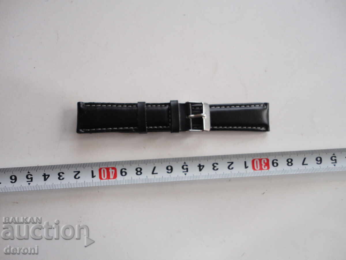 Leather chain watch strap 27 Leather chain watch strap 27
