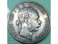 Austria 1 Florin 1883 Franz Joseph Silver