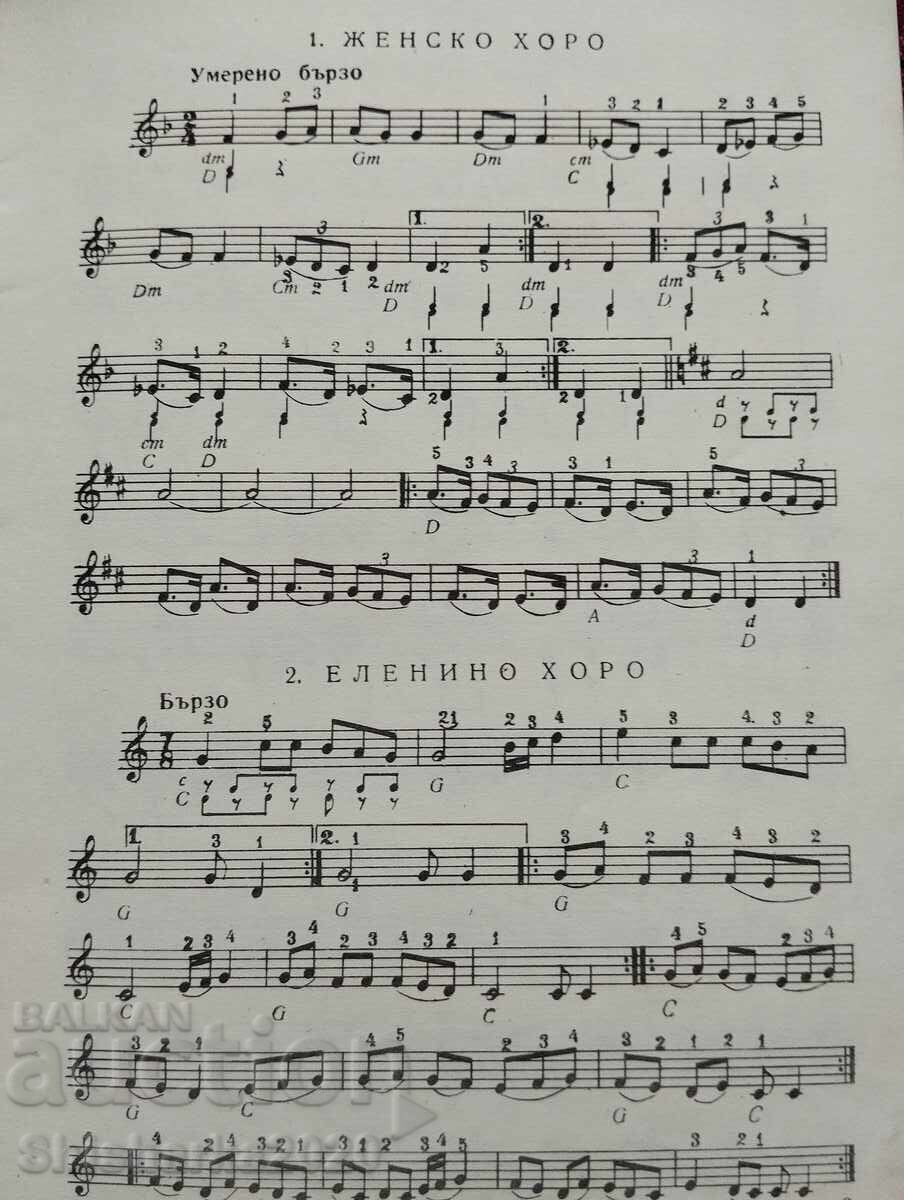 Delivery of Light folk songs for choir and accordion