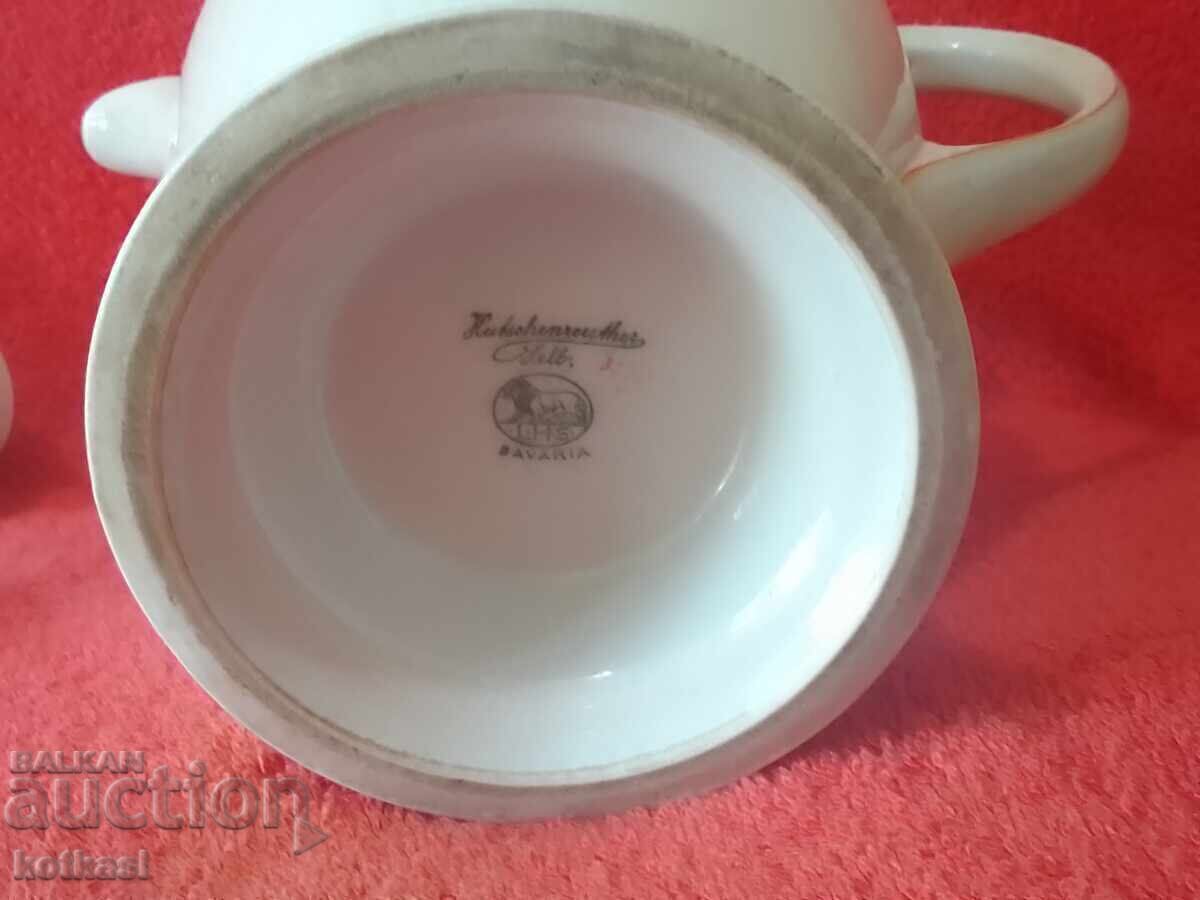 Old porcelain jug HUTSCHENREUTHER gilded Germany - 5 Old porcelain jug HUTSCHENREUTHER gilded Germany - 5