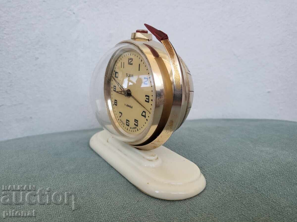 Auction  Collector's alarm clock Slava Globus
