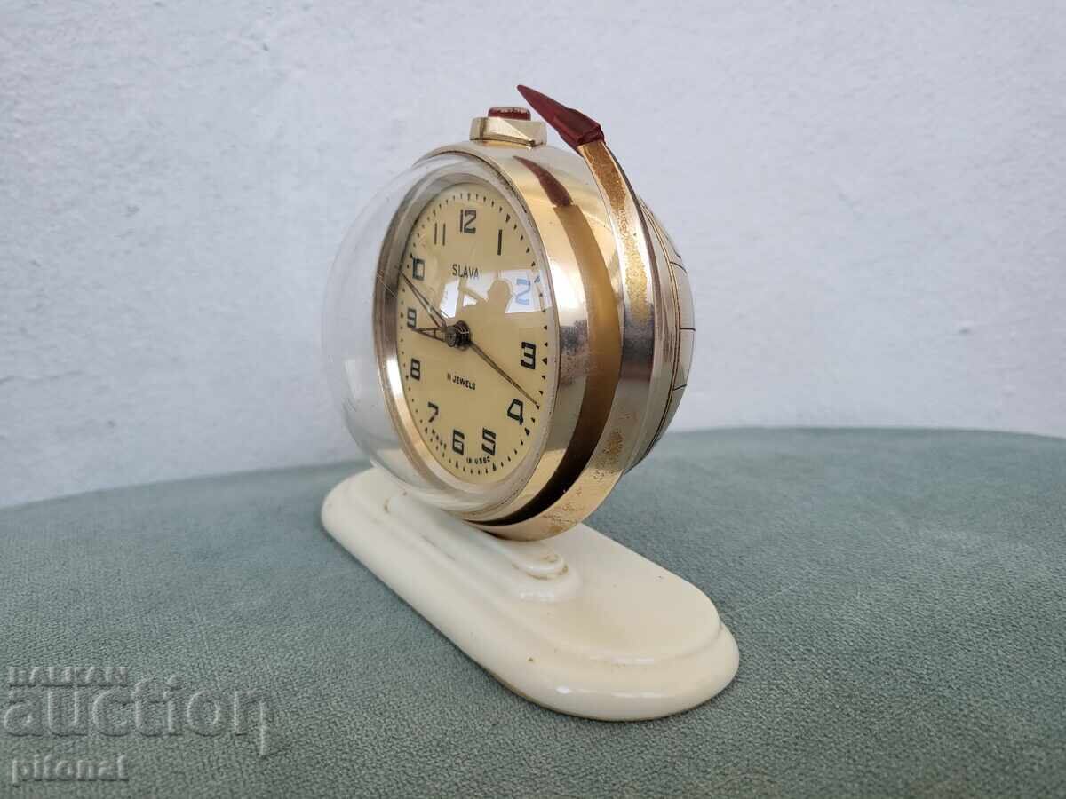 Licitație Ceas deşteptător de colecţie Slava Globus
