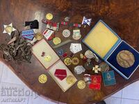 lot of Bulgarian communist and other medals, orders and signs