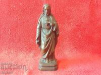 Old metal aluminum Tsam figure Christ God Religion Faith