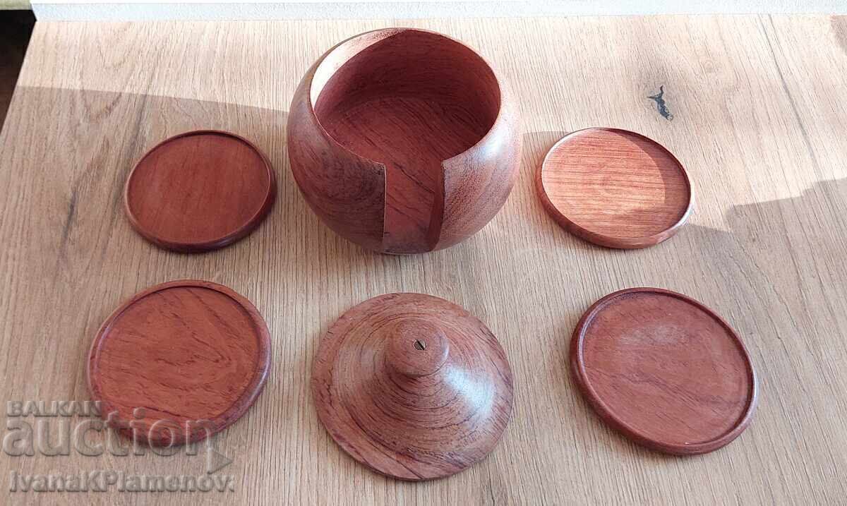 Auction  Wooden coasters for connoisseurs