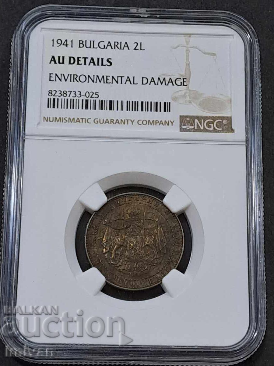 2 lev 1941 NGC AU DETALII cu preț 240.00 BGN | € 122.71 2 lev 1941 NGC AU DETALII cu preț 240.00 BGN | € 122.71