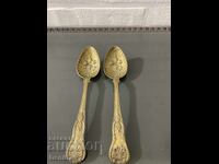 Unique bronze embossed large spoons