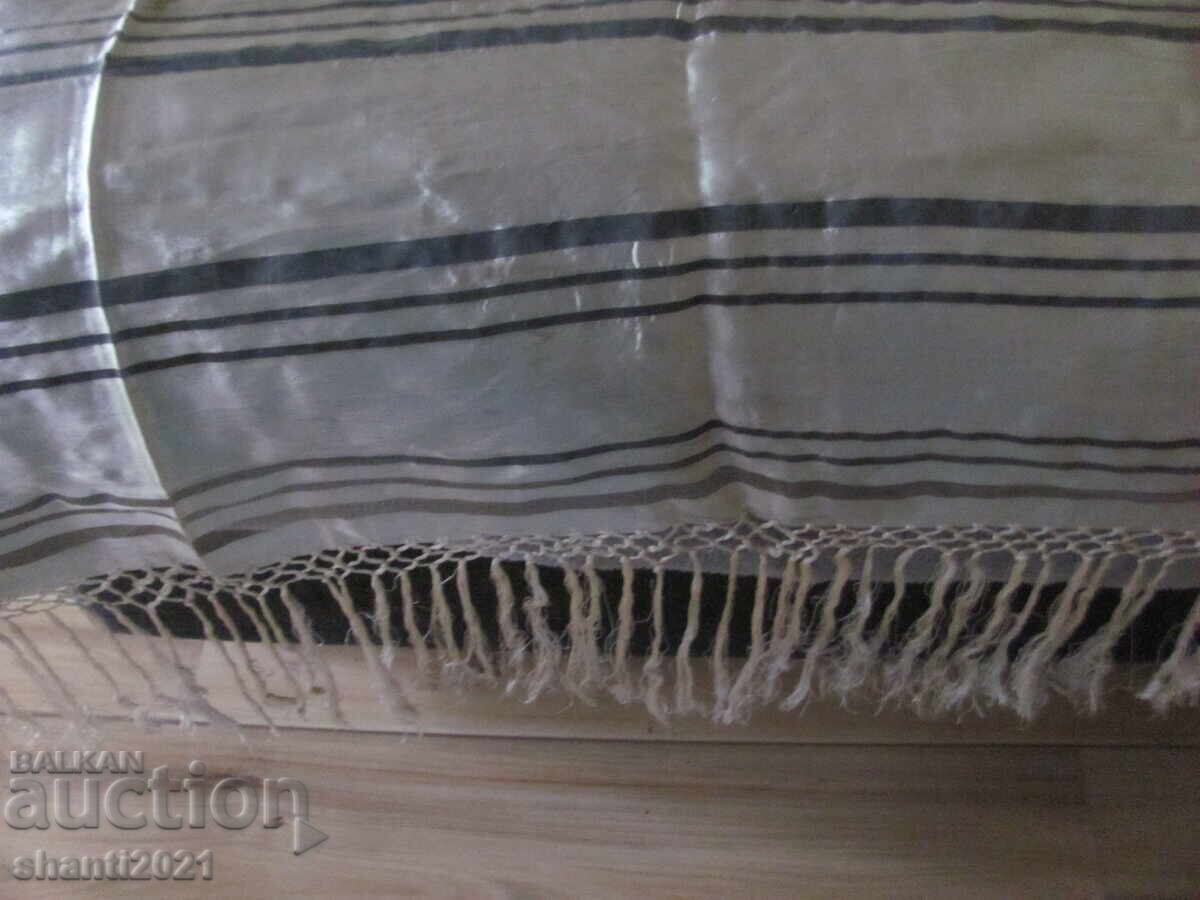 Livrarea secolul al XIX-lea cuvertură de pat - mătase kenar țesut manual foarte fin Livrarea secolul al XIX-lea cuvertură de pat - mătase kenar țesut manual foarte fin