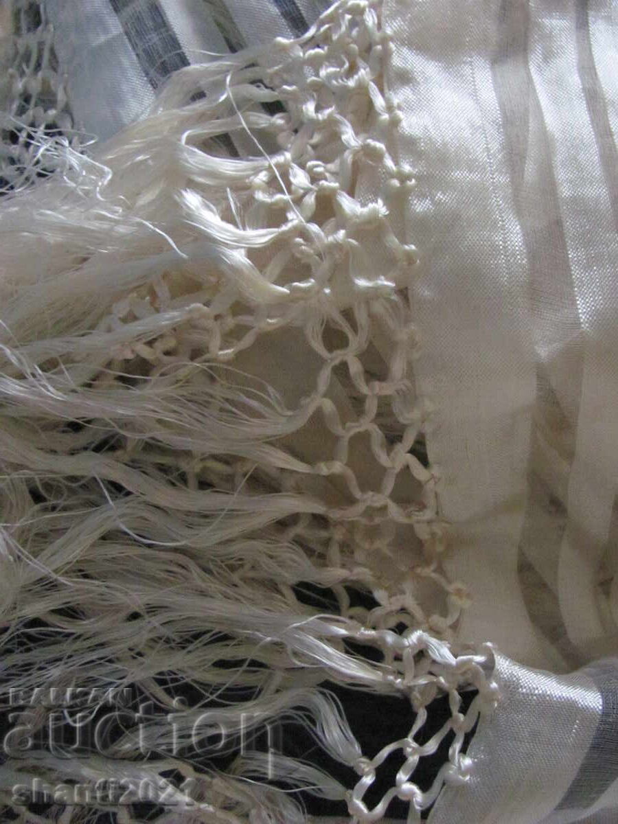 secolul al XIX-lea cuvertură de pat - mătase kenar țesut manual foarte fin - 5 secolul al XIX-lea cuvertură de pat - mătase kenar țesut manual foarte fin - 5