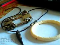 NECKLACE 2PCS BONE BRACELETS