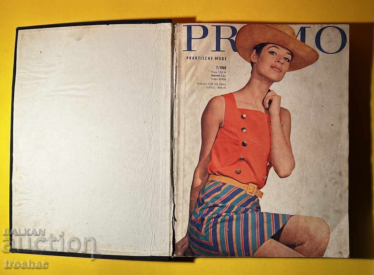 Old Folder with Fashion Magazines Pramo 15 pcs. 1968 with price 35.00 BGN | € 17.90 Old Folder with Fashion Magazines Pramo 15 pcs. 1968 with price 35.00 BGN | € 17.90