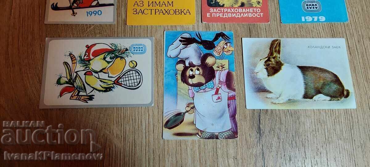 Календарчета за колекционери 7 броя с цена 12.00 лв. | € 6.14