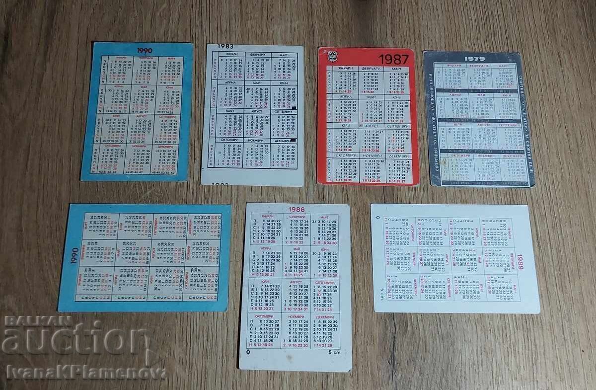 Calendars for collectors 7 pieces - 5 Calendars for collectors 7 pieces - 5