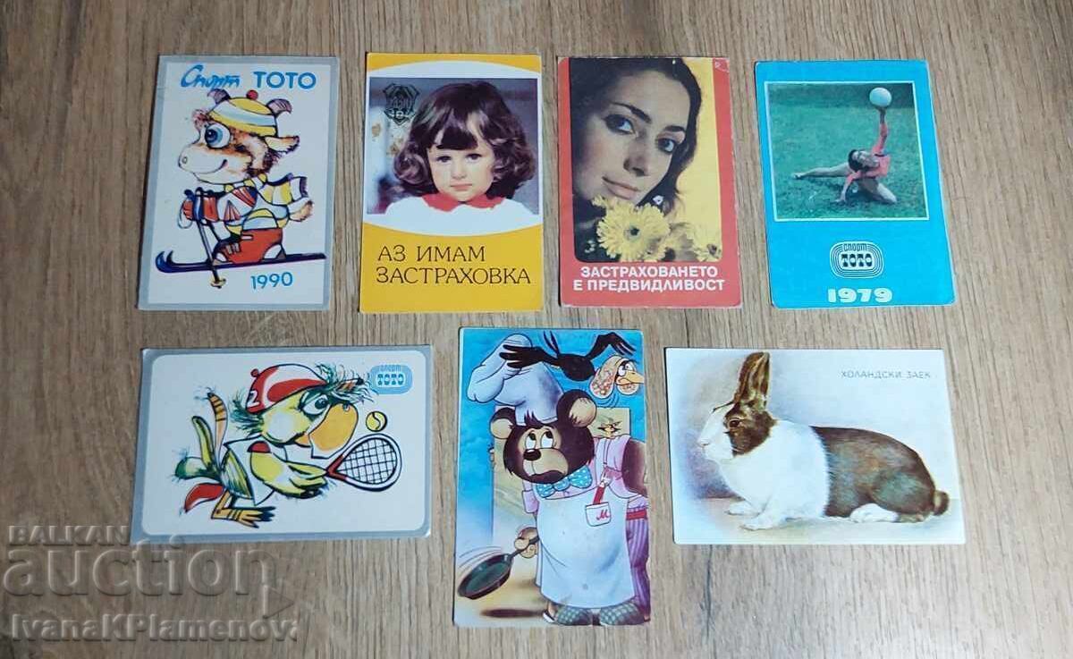 Calendars for collectors 7 pieces Calendars for collectors 7 pieces