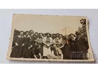 Photo Mezdra Schoolgirls with their teachers at the station 1938