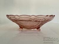 Candy bowl, fruity Ankerglas Bernadotte #1, Art Deco,