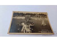 Postcard Varna General view of the baths 1952