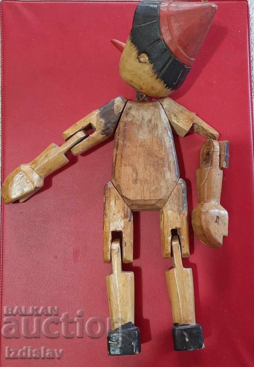 Collectible Old Wooden Pinocchio Doll with price 150.00 BGN | € 76.69 Collectible Old Wooden Pinocchio Doll with price 150.00 BGN | € 76.69