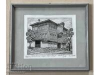 Tsoncho Denev tablou - “Casa lui Hadji Angelov - Târgoviște”