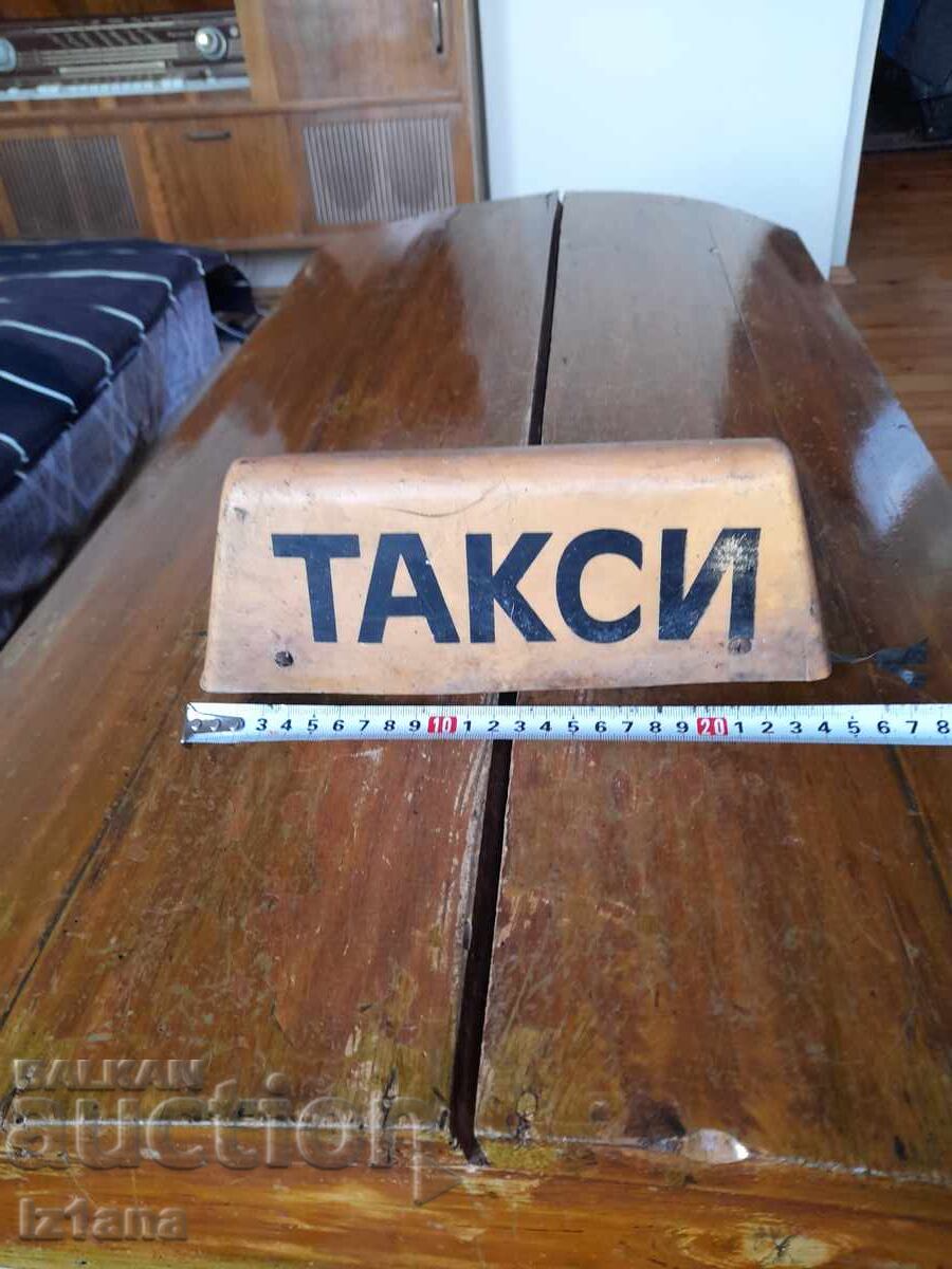 Auction  Old TAXI sign