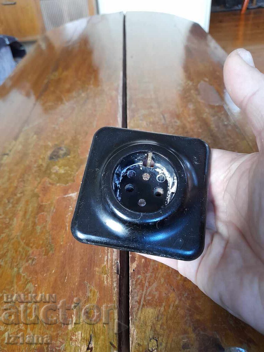 Old electrical outlet with price 12.00 BGN | € 6.14 Old electrical outlet with price 12.00 BGN | € 6.14