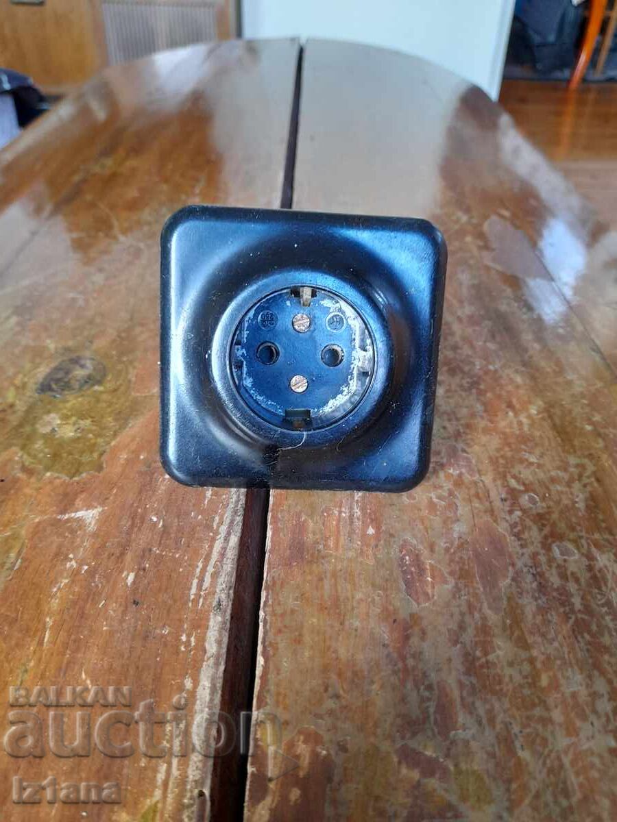 Old electrical outlet Old electrical outlet