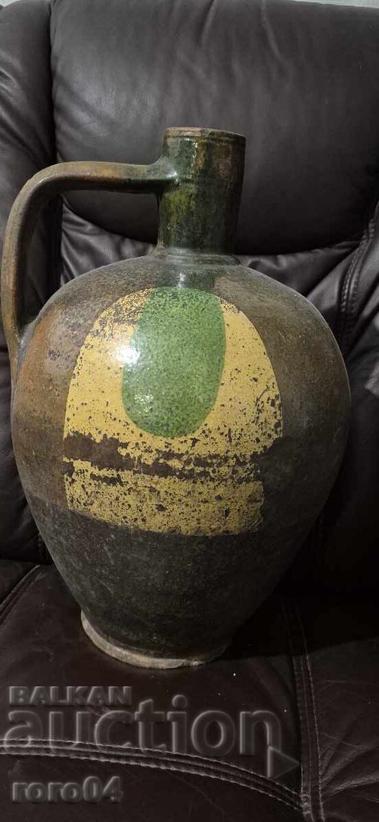 Auction PITCHER - OLD POTTERY - HUGE Auction PITCHER - OLD POTTERY - HUGE