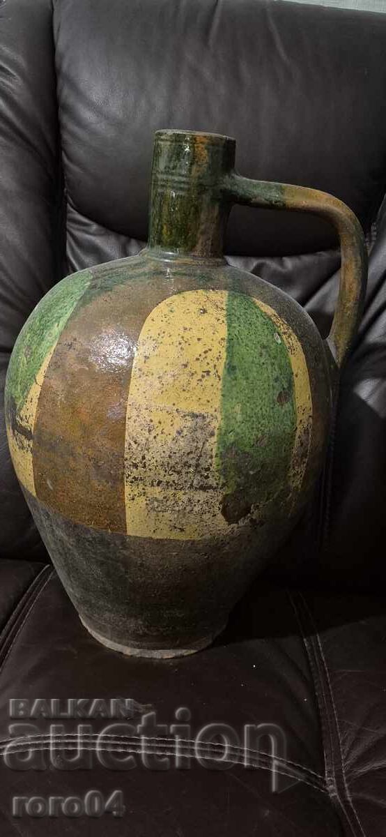 PITCHER - OLD POTTERY - HUGE PITCHER - OLD POTTERY - HUGE